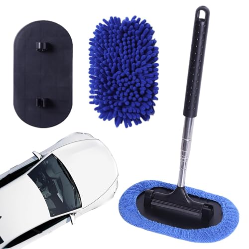 Sghtil Reinigungstuch für Autofenster, LKW-Waschbürste – einziehbare Reinigungsbürste für Autos | Wasseraufnahme-Mop, multifunktionales Peeling-Werkzeug mit Kopf Sghtil Reinigungstuch für Autofenster, LKW-Waschbürste – einziehbare Reinigungsbürste für Autos | Wasseraufnahme-Mop, multifunktionales Peeling-Werkzeug mit Kopf von Sghtil