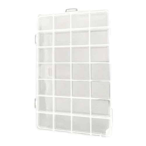 Sghtil Schmuckschatulle mit 28 Gittern, Schmuckschatulle, 28 Gitter | Aufbewahrungskoffer für Kunsthandwerk | Transparentes Fach, tragbar, abnehmbar, Organizer Sghtil Schmuckschatulle mit 28 Gittern, Schmuckschatulle, 28 Gitter | Aufbewahrungskoffer für Kunsthandwerk | Transparentes Fach, tragbar, abnehmbar, Organizer von Sghtil