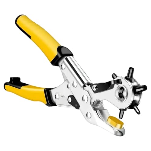 Sghtil Stanzwerkzeuge für Lederbearbeitung, Locher für Leder | Lochzange für Locher in mehreren Größen, professionell, 6 Größen, arbeitssparend, ergonomisch von Sghtil