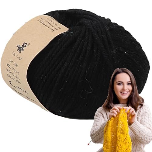 Sghtil Wollgarn Strickgarn Wollgarn Wollgarn - Warmes Garn für Strick- und Häkelprojekte - Wollgarn aus Wollgarn Strickgarn zu Hause Hautfreundlich für Pullover, Hut, Schal, Spielzeug von Sghtil
