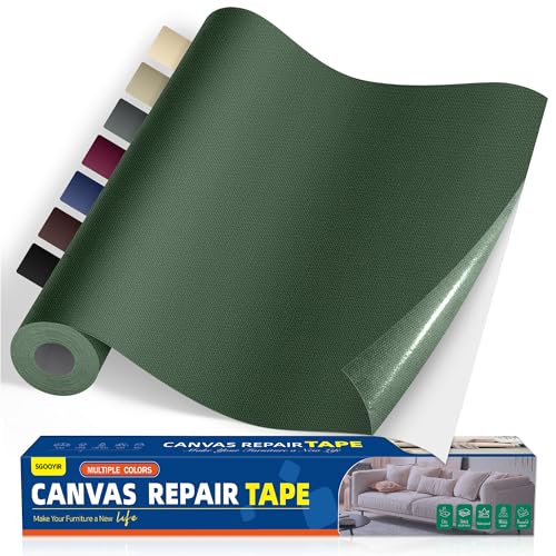 40x100cm Flicken Selbstklebend Stoff, Militärgrün Selbstklebender Stoffkleber Textilkleber, Wasserdichtes Leinwand Stoff Selbstklebend Reparatur Patches für Zelte, Sofa, RV Markise, Stühle 40x100cm Flicken Selbstklebend Stoff, Militärgrün Selbstklebender Stoffkleber Textilkleber, Wasserdichtes Leinwand Stoff Selbstklebend Reparatur Patches für Zelte, Sofa, RV Markise, Stühle von Sgooyir