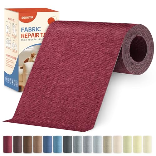 Flicken Selbstklebend Stoff Dunkelrot, 10x200cm Stoffflicken Selbstklebend Reparaturflicken, Leinenstoff Patches Reparaturset für Möbel, Autositze, Kleidung, Polsterbezüge, Stühle, Sofas, Kissen Flicken Selbstklebend Stoff Dunkelrot, 10x200cm Stoffflicken Selbstklebend Reparaturflicken, Leinenstoff Patches Reparaturset für Möbel, Autositze, Kleidung, Polsterbezüge, Stühle, Sofas, Kissen von Sgooyir