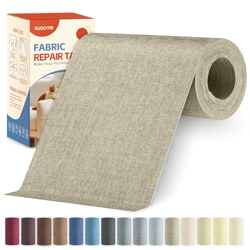 Flicken Selbstklebend Stoff Dunkles Beige, 10x200cm Stoffflicken Selbstklebend Reparaturflicken, Leinenstoff Patches Reparaturset für Möbel, Autositze, Kleidung, Polsterbezüge, Stühle, Sofas, Kissen Flicken Selbstklebend Stoff Dunkles Beige, 10x200cm Stoffflicken Selbstklebend Reparaturflicken, Leinenstoff Patches Reparaturset für Möbel, Autositze, Kleidung, Polsterbezüge, Stühle, Sofas, Kissen von Sgooyir