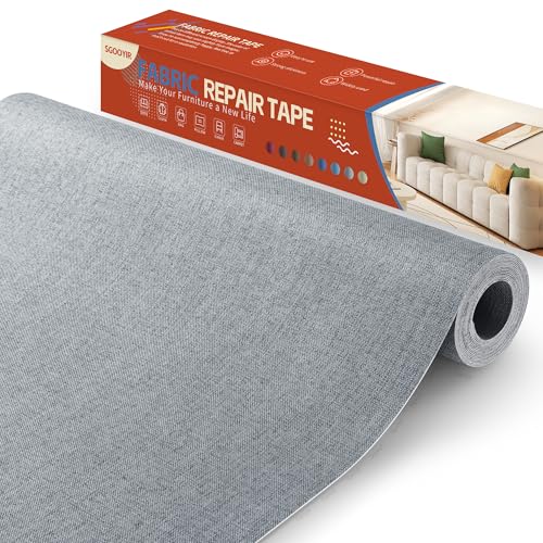 Flicken Selbstklebend Stoff Grau, 40x200cm Stoffflicken Selbstklebend Reparaturflicken, Leinenstoff Patches Reparaturset für Möbel, Autositze, Kleidung, Polsterbezüge, Stühle, Sofas, Kissen Flicken Selbstklebend Stoff Grau, 40x200cm Stoffflicken Selbstklebend Reparaturflicken, Leinenstoff Patches Reparaturset für Möbel, Autositze, Kleidung, Polsterbezüge, Stühle, Sofas, Kissen von Sgooyir