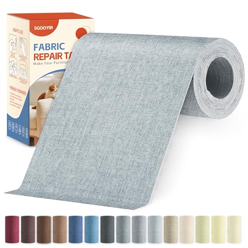 Flicken Selbstklebend Stoff Hellgrau, 10x200cm Stoffflicken Selbstklebend Reparaturflicken, Leinenstoff Patches Reparaturset für Möbel, Autositze, Kleidung, Polsterbezüge, Stühle, Sofas, Kissen Flicken Selbstklebend Stoff Hellgrau, 10x200cm Stoffflicken Selbstklebend Reparaturflicken, Leinenstoff Patches Reparaturset für Möbel, Autositze, Kleidung, Polsterbezüge, Stühle, Sofas, Kissen von Sgooyir