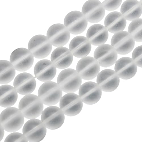 46pcs klare Quarzperlen, 8 mm polierte, glatte runde losen Kristallperlen für DIY -Geschenke, Halsketten, Armbänder, Armreifen, Ohrringe klar von Sgqtqybk