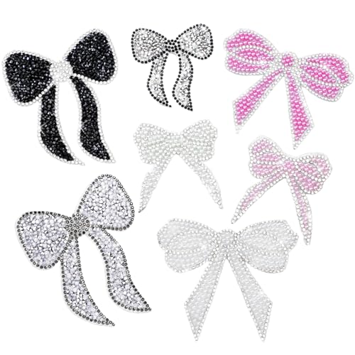 7pcs/Set Bogenflecken, 7 Farben Bogenknoten Strassflecken, Kristallglittereisen auf Patch, Kleber Aufklebereisen für Kleidung Reparatur Jacke Rucksack Jean Hat Bag Dekor auf 7pcs/Set Bogenflecken, 7 Farben Bogenknoten Strassflecken, Kristallglittereisen auf Patch, Kleber Aufklebereisen für Kleidung Reparatur Jacke Rucksack Jean Hat Bag Dekor auf von Sgqtqybk