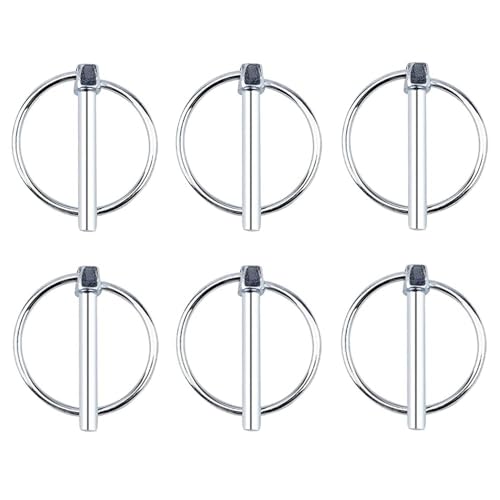 6 Stück Linch Pin Lynch Pins Verschlüsse Sicherheitsnadeln Verriegelungsstift mit Ringverriegelungsstifte Anhängerschloss für Boot Kajak Kanu Anhänger Traktor Trolley Mäher 6 Stück Linch Pin Lynch Pins Verschlüsse Sicherheitsnadeln Verriegelungsstift mit Ringverriegelungsstifte Anhängerschloss für Boot Kajak Kanu Anhänger Traktor Trolley Mäher von ShaLovelyna