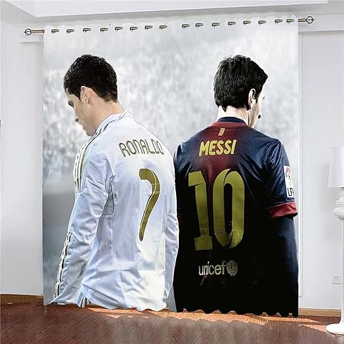 Shaari Cristiano Ronaldo Vorhänge Gardinen mit Ösen, Vorhang Blickdicht, Verdunklungsvorhänge, Fensterdekoration, Schlafzimmer Wohnzimmer & Kinderzimmer Deko, Blackout Curtain 2er Set Shaari Cristiano Ronaldo Vorhänge Gardinen mit Ösen, Vorhang Blickdicht, Verdunklungsvorhänge, Fensterdekoration, Schlafzimmer Wohnzimmer & Kinderzimmer Deko, Blackout Curtain 2er Set von Shaari