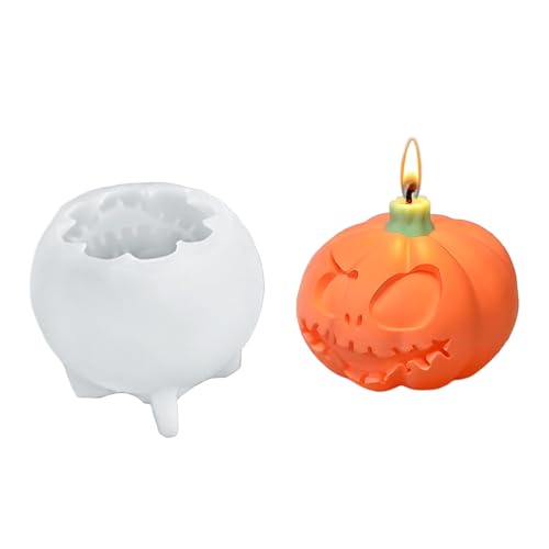 Shaersu Halloween Harzformen - Silikonformen Für Aromatherapie Kerzen,Leicht Entnehmbare Grusel Bastelform Für Epoxidharz Gips Halloween Deko Seifenherstellung Handwerksprojekte von Shaersu