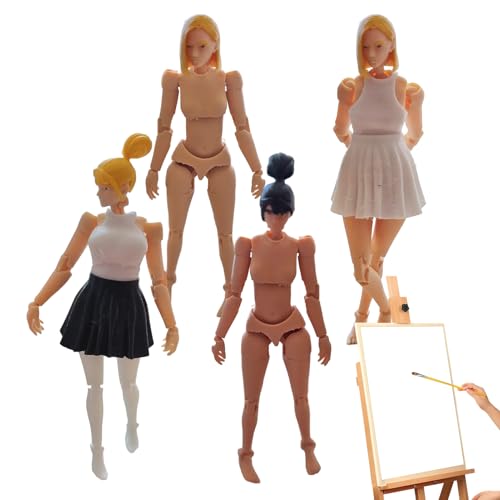 Shaersu Zeichnungsfiguren-Modell – Actionfigur-Zeichenmodelle | bewegliche Kunst, menschliche Körperpuppe für künstlerische , Skizzieren, Praxis, Rollenspiel, Malerei, Sammlung Display von Shaersu