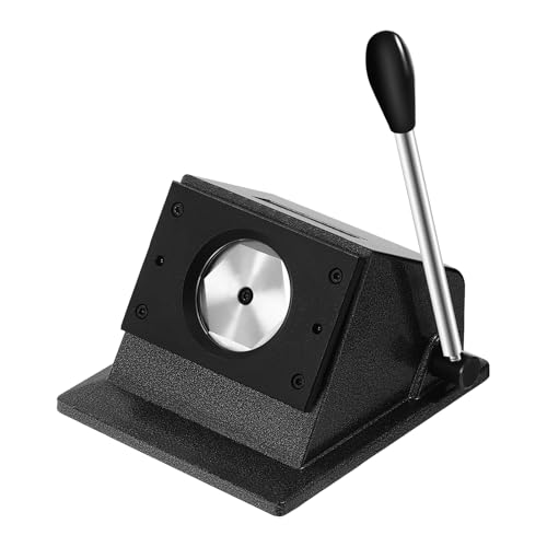 Knopfmacher-Maschine 58mm, Manuelle Runden Buttonmaschine, Badge Press Machine, Kinder DIY Geschenke Pin Maker, Abzeichen-Stanzer-Set für Schneiden 0,66 lbs A4-Papier, Fotopapier, Kupferplattenpapier von Shalmidor