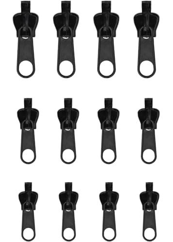 Reißverschluss Zipper, 10 Stück Ersatzteile Reißverschluss Zipper, Metall Zipper Pull, Abnehmbares Metall Zipper Pull, Reißverschluss Ersatz, für Geldbörse, Kleider, Jeans, Koffer, Gepäck von Shalwinn