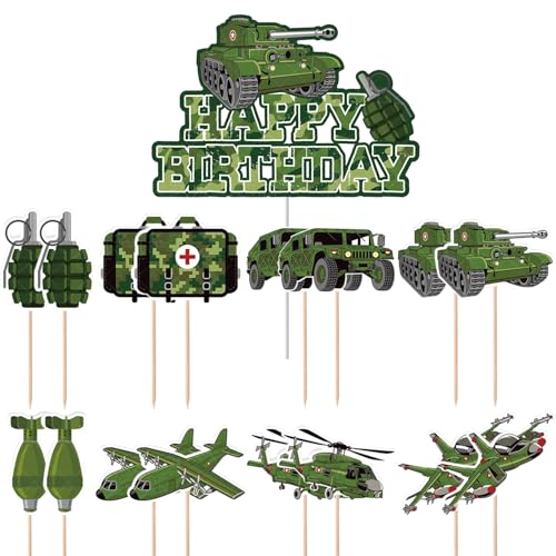 17Stk Camouflage Kuchendekorationen, Militärische Geburtstagskuchendekorationen, Flugzeug Panzer Party Zubehör, Baby Dusche Cupcakes, Camouflage Themen Geburtstagskuchen Zubehör 17Stk Camouflage Kuchendekorationen, Militärische Geburtstagskuchendekorationen, Flugzeug Panzer Party Zubehör, Baby Dusche Cupcakes, Camouflage Themen Geburtstagskuchen Zubehör von Shamoparty