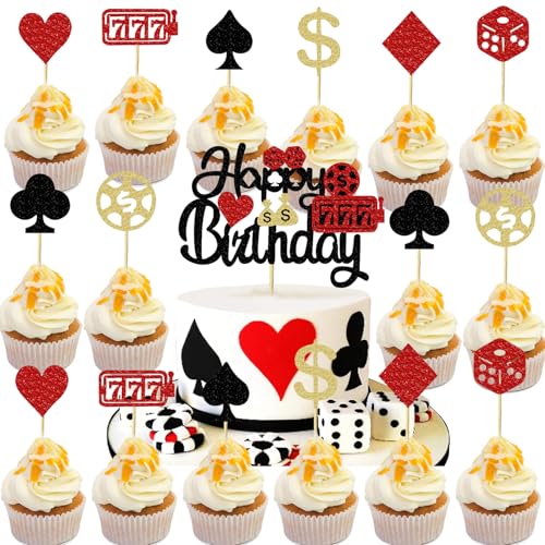 17Stk Poker Geburtstagstorte Dekorationen, Casino Kuchen Dekorationen, Casino Nacht Kuchen Poker Spiel Kuchen Zubehör, Poker Party Dekorationen, Casino Thema Party Dekorationen 17Stk Poker Geburtstagstorte Dekorationen, Casino Kuchen Dekorationen, Casino Nacht Kuchen Poker Spiel Kuchen Zubehör, Poker Party Dekorationen, Casino Thema Party Dekorationen von Shamoparty