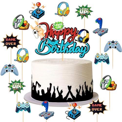 17Stk Video Game Birthday Party Kuchen Dekorationen, Game Board Kuchen Dekorationen, Tour Kuchen Dekorationen, Video Game Controller Cupcake Dekorationaen, Jungen Kuchen Kinder Geburtstag Spiel Thema 17Stk Video Game Birthday Party Kuchen Dekorationen, Game Board Kuchen Dekorationen, Tour Kuchen Dekorationen, Video Game Controller Cupcake Dekorationaen, Jungen Kuchen Kinder Geburtstag Spiel Thema von Shamoparty