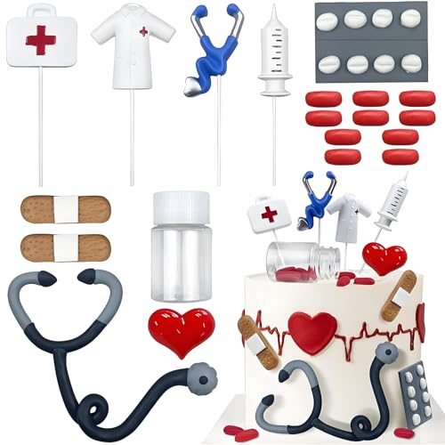 20 Stk Krankenschwester Kuchen Topper, Krankenschwester Graduierung Kuchen Topper, Krankenschwestern Tag Ei Hut, Krankenschwester Cupcake Topper, Medical Theme Party Kuchen Topper 20 Stk Krankenschwester Kuchen Topper, Krankenschwester Graduierung Kuchen Topper, Krankenschwestern Tag Ei Hut, Krankenschwester Cupcake Topper, Medical Theme Party Kuchen Topper von Shamoparty