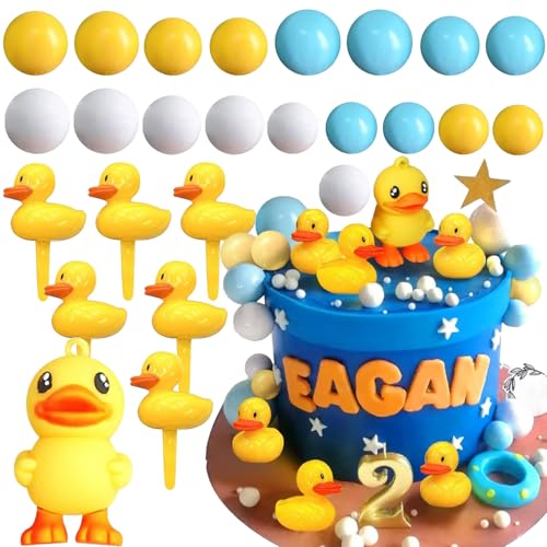 25Stk Ente Kuchen Topper, gelbe Ente Geburtstag Kuchen Topper, Sommer Party Zubehör, Baby Dusche, Geburtstag Partygeschenke für Jungen und Mädchen 25Stk Ente Kuchen Topper, gelbe Ente Geburtstag Kuchen Topper, Sommer Party Zubehör, Baby Dusche, Geburtstag Partygeschenke für Jungen und Mädchen von Shamoparty