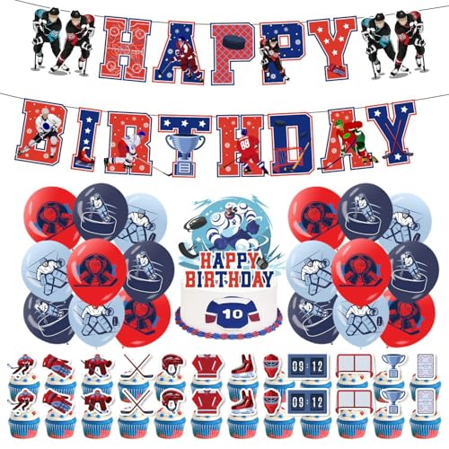 32 accessoires Von eishocky geburtstagspartys, sporttypen, cupcakes mit karten, eisballons, flagggewänder, kindergeburtstagsdekorationen für jungen und mädchen 32 accessoires Von eishocky geburtstagspartys, sporttypen, cupcakes mit karten, eisballons, flagggewänder, kindergeburtstagsdekorationen für jungen und mädchen von Shamoparty