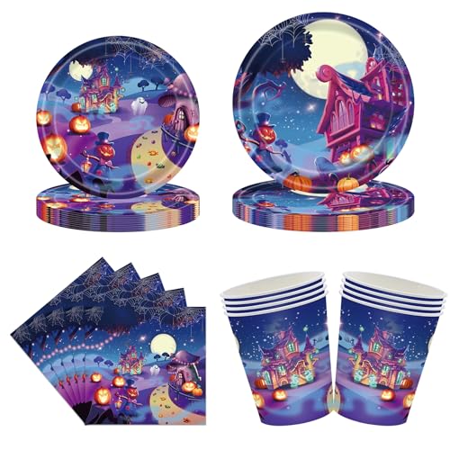 Halloween Thema Geschirr ,Crazy Partygeschirr Geburtstagsfeier Kinder Party Dekoration, Halloween Party Supplies Halloween Thema Geschirr ,Crazy Partygeschirr Geburtstagsfeier Kinder Party Dekoration, Halloween Party Supplies von Shamoparty