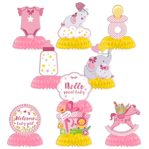 Neugeborenes Dusche Wabe Ball, Thema Ornamente, Party-Dekoration liefert, Baby-Mädchen Flasche Dusche Tabelle Wabe Ball Ornamente, geeignet für Baby-Dusche Geburtstagsparty von Shamoparty