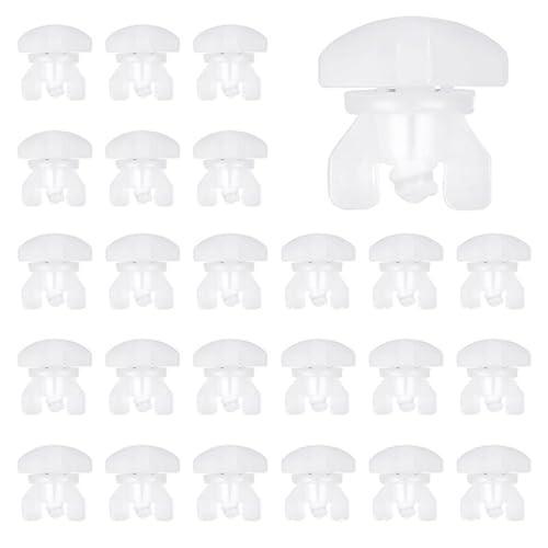 Gardinenstopper,24 PCS Gardinenfeststeller in Standardgröße Kunststoff Gardinengleiter Gardinen Feststeller Gardinenhaken für Schienen Gardinenleiste Stoppe Gardinenstopper,24 PCS Gardinenfeststeller in Standardgröße Kunststoff Gardinengleiter Gardinen Feststeller Gardinenhaken für Schienen Gardinenleiste Stoppe von ShanBye