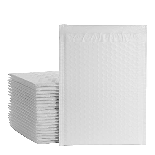 SHANQIAN 30 Stück Luftpolsterumschläge, 21 x 28 cm, gepolsterte Umschläge, selbstdichtend, wasserdicht, gesteppt, Mailer, Versandtasche für Verpackung, Weiß SHANQIAN 30 Stück Luftpolsterumschläge, 21 x 28 cm, gepolsterte Umschläge, selbstdichtend, wasserdicht, gesteppt, Mailer, Versandtasche für Verpackung, Weiß von ShanQian