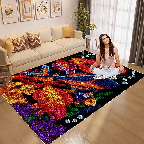 ShangGan 130 x 150 cm Knüpfteppich DIY Kreuzstich Set 3D Teppich Tapisserie Set Für Erwachsene Kinder Anfänger Kreatives Geschenk Latch Hook Kit ShangGan 130 x 150 cm Knüpfteppich DIY Kreuzstich Set 3D Teppich Tapisserie Set Für Erwachsene Kinder Anfänger Kreatives Geschenk Latch Hook Kit von ShangGan