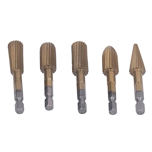 Fräser-Set für Rotationsfeilen, 5-tlg. Hocheffiziente Schnitzfeilen für Weichholz, Hartholz und Kunststoff Fräser-Set für Rotationsfeilen, 5-tlg. Hocheffiziente Schnitzfeilen für Weichholz, Hartholz und Kunststoff von Shanrya