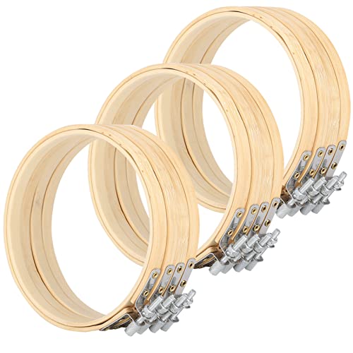 Gekreuzte Stichreifen, 13 cm Bambuskreis, langlebiger verstellbarer Stickrahmen für zu Hause Gekreuzte Stichreifen, 13 cm Bambuskreis, langlebiger verstellbarer Stickrahmen für zu Hause von Shanrya