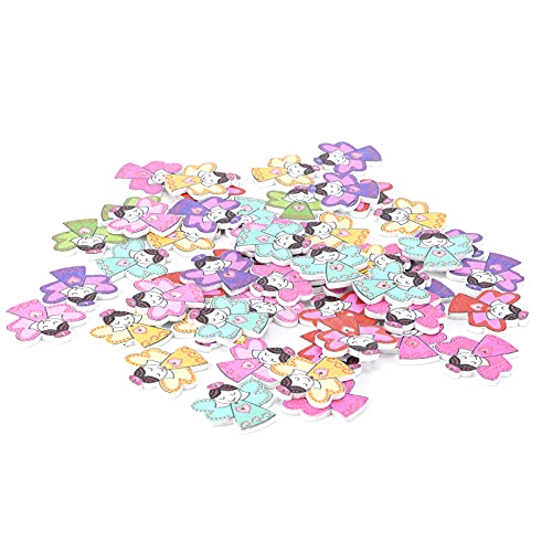 Knopf Dekoration Nähen, Holzknopf Nähen Bunte DIY Knopf für Scrapbooking Dekoration Knopf Dekoration Nähen, Holzknopf Nähen Bunte DIY Knopf für Scrapbooking Dekoration von Shanrya