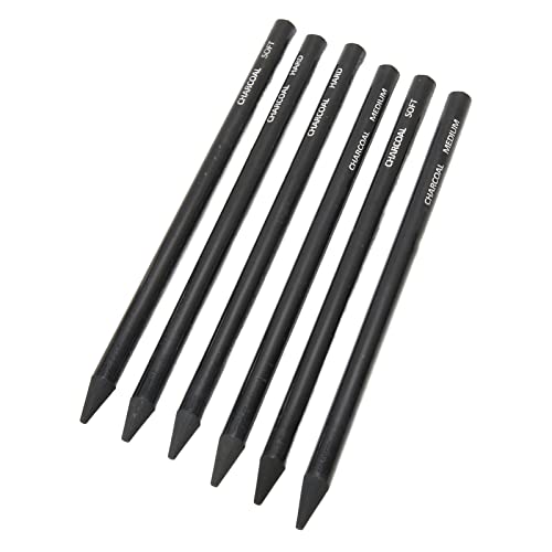 Kohle-Zeichenstifte, Tragbares Kohlestift-Set, Verhindert Bruch, Sicher Zum Skizzieren Kohle-Zeichenstifte, Tragbares Kohlestift-Set, Verhindert Bruch, Sicher Zum Skizzieren von Shanrya