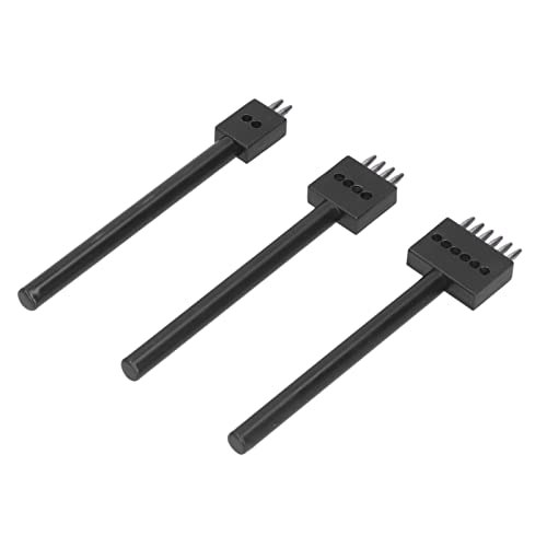 Leder Locher Werkzeug, Zinken Locher Werkzeug Set Verschiedene Größen Anti Rost Professionelles Design Schneller Locher für Stiefel für Leder Produkte für Gürtel für DIY Leder(4 mm) von Shanrya