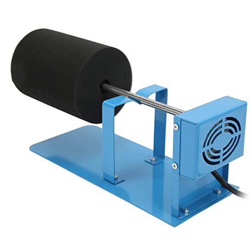 Shanrya Tassenwender, Verstellbarer Schaumstoff-Tumbler-Wender, leise, stabil, blau, DIY-Eierschalenbecher, rutschfest, für Tassen für Tassen EU-Stecker-220V von Shanrya