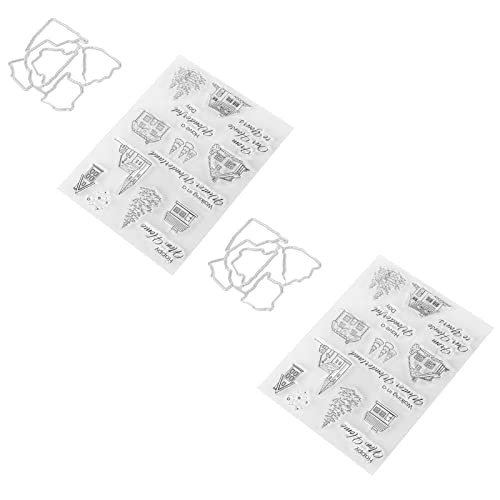 Shanrya Transparente Stempel, Einfache Verwendung von Weihnachten Clear Stamps Einzigartige Form für Umschläge für Fotoalben für Einladungen von Shanrya