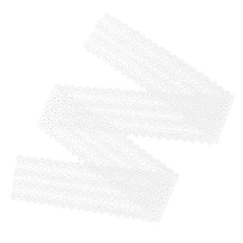 Spitzenband, Stoff Spitzenband Weiße Spitze Spitzenbesatz 10 Yards 6cm / 2,3 Zoll breit zum Verpacken von Geschenken von Shanrya
