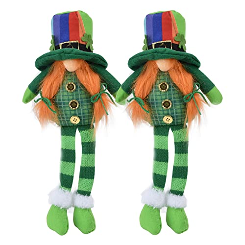 St. Patrick's Day Leprechauns Plüschdekoration, irisches grünes Kleeblatt-Geschenk schön für den Tisch von Shanrya