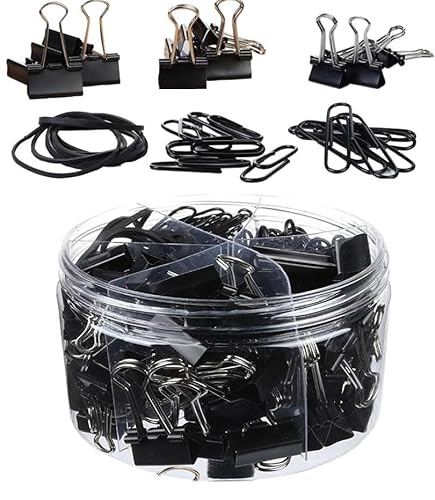 Schwarze Binder-Clips, Metall, Phoenix-Clips, Büroklammern, Gummibänder, Ticket-Clips, Bürobedarf Schwarze Binder-Clips, Metall, Phoenix-Clips, Büroklammern, Gummibänder, Ticket-Clips, Bürobedarf von Shaopao