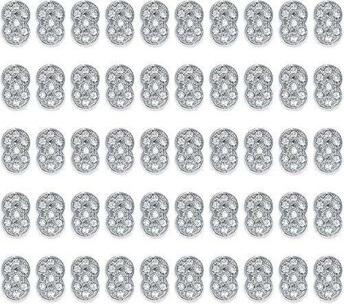 Shapenty 10 mm große silberfarbene Strass-Zahlen-Charms, Abstandshalter, Perlen für Bastelarbeiten, Armbänder, Halsketten, Anhänger, Schlüsselanhänger, Haarspange, Schmuckherstellung, Dekoration Shapenty 10 mm große silberfarbene Strass-Zahlen-Charms, Abstandshalter, Perlen für Bastelarbeiten, Armbänder, Halsketten, Anhänger, Schlüsselanhänger, Haarspange, Schmuckherstellung, Dekoration von Shapenty