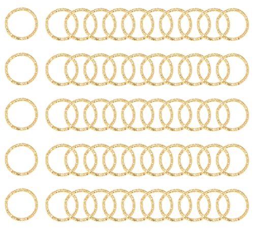 Shapenty 15 mm gedrehte, offene Binderinge, O-Ring, Drahtverbindungsverbinder, Kreisrahmen, Ringe für Halskette, Armband, Schlüsselanhänger, baumelnde Ohrringe, Schmuckherstellung, 50 Stück (KC Gold) Shapenty 15 mm gedrehte, offene Binderinge, O-Ring, Drahtverbindungsverbinder, Kreisrahmen, Ringe für Halskette, Armband, Schlüsselanhänger, baumelnde Ohrringe, Schmuckherstellung, 50 Stück (KC Gold) von Shapenty