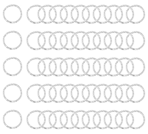 Shapenty 15 mm gedrehte, offene Binderinge, O-Ring, Drahtverbindungsverbinder, Kreisrahmen, Ringe für Halskette, Armband, Schlüsselanhänger, baumelnde Ohrringe, Schmuckherstellung, 50 Stück (Silber) Shapenty 15 mm gedrehte, offene Binderinge, O-Ring, Drahtverbindungsverbinder, Kreisrahmen, Ringe für Halskette, Armband, Schlüsselanhänger, baumelnde Ohrringe, Schmuckherstellung, 50 Stück (Silber) von Shapenty
