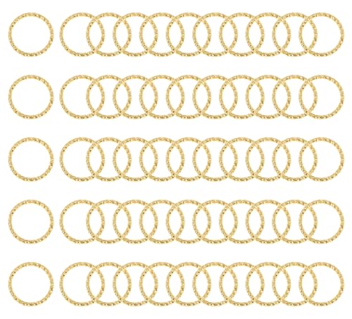 Shapenty 20 mm gedrehte, offene Binderinge, O-Ring, Drahtverbindungsverbinder, Kreisrahmen, Ringe für Halskette, Armband, Schlüsselanhänger, baumelnde Ohrringe, Schmuckherstellung, 50 Stück (KC Gold) Shapenty 20 mm gedrehte, offene Binderinge, O-Ring, Drahtverbindungsverbinder, Kreisrahmen, Ringe für Halskette, Armband, Schlüsselanhänger, baumelnde Ohrringe, Schmuckherstellung, 50 Stück (KC Gold) von Shapenty
