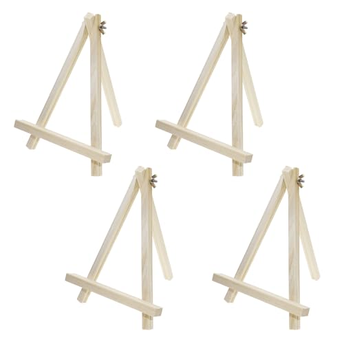Shapenty Kleines Holzstativ, Staffelei, Ständer, Holz-Leinwand, Bilder, Tischkartenhalter für Tischdekoration, Kunst, Handwerk, Schilder, Fotos, Geburtstag, Weihnachten, Party, Gastgeschenke, 4 Stück Shapenty Kleines Holzstativ, Staffelei, Ständer, Holz-Leinwand, Bilder, Tischkartenhalter für Tischdekoration, Kunst, Handwerk, Schilder, Fotos, Geburtstag, Weihnachten, Party, Gastgeschenke, 4 Stück von Shapenty