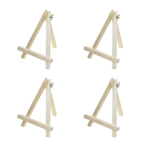 Shapenty Kleines Holzstativ, Staffelei, Ständer, Holz-Leinwand, Bilder, Tischkartenhalter für Tischdekoration, Kunst, Handwerk, Schilder, Fotos, Geburtstag, Weihnachten, Party, Gastgeschenke, 4 Stück Shapenty Kleines Holzstativ, Staffelei, Ständer, Holz-Leinwand, Bilder, Tischkartenhalter für Tischdekoration, Kunst, Handwerk, Schilder, Fotos, Geburtstag, Weihnachten, Party, Gastgeschenke, 4 Stück von Shapenty