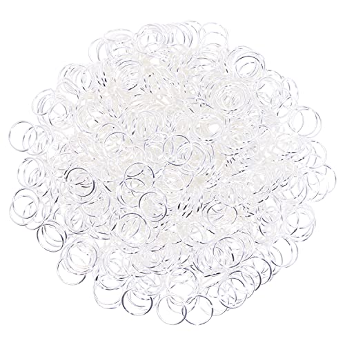 Shapenty Offene Binderinge aus Eisen, 600 Stück, Großpackung für Bastelarbeiten, Ohrringe, Halsketten, Armbänder, Anhänger, Choker, Schmuckherstellung, Fundstücke und Schlüsselanhänger-Zubehör (8 mm von Shapenty