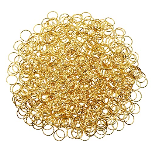 Shapenty Offene Binderinge aus Eisen, 600 Stück, Großpackung für Bastelarbeiten, Ohrringe, Halsketten, Armbänder, Anhänger, Choker, Schmuckherstellung, Fundstücke und Schlüsselanhänger-Zubehör (8 mm von Shapenty
