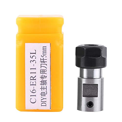 ER11 Spannzangenfutter, ER11A-5mm Motorwelle Spannzange Verlängerungsstange Adapter CNC-Fräswerkzeughalter für CNC Fräsen von Sharainn