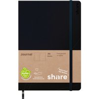 share Notizbuch A5, blanko - Dunkelblau share Notizbuch A5, blanko - Dunkelblau von Share