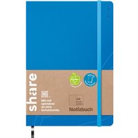 share Notizbuch A5, punktkariert - Hellblau share Notizbuch A5, punktkariert - Hellblau von Share