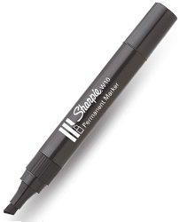 1 x Sharpie W10 Permanentmarker, Keilspitze, Schwarz 1 x Sharpie W10 Permanentmarker, Keilspitze, Schwarz von Sharpie